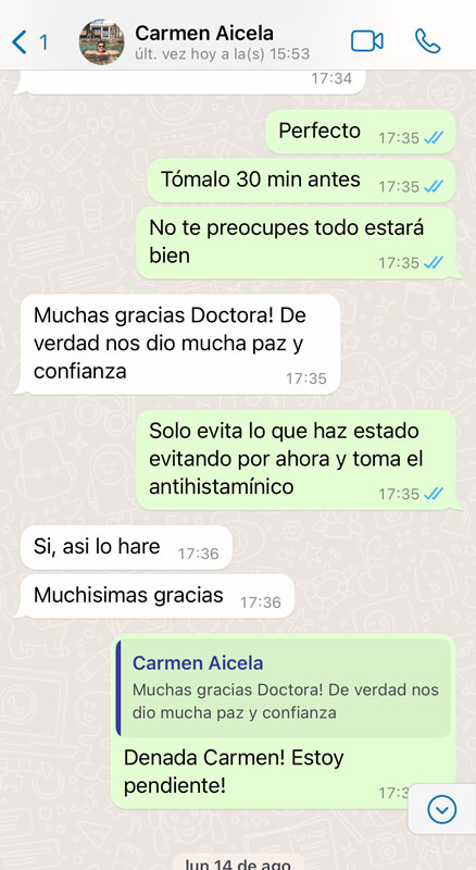 Dra Nancy Cruz testimonio alergias