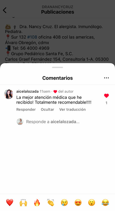 Dra Nancy Cruz testimonio alergias